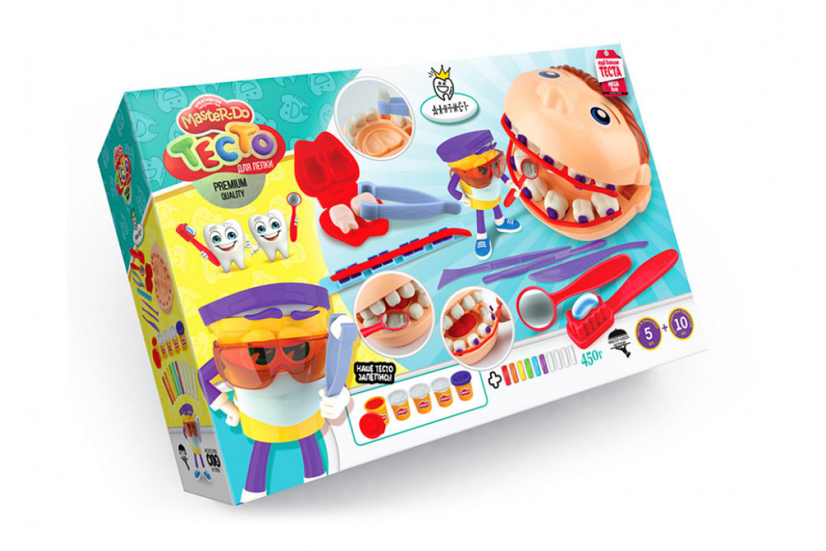 Набор креативного творчества "Тесто для лепки "Master Do" ДАНТИСТ TMD-12-01U