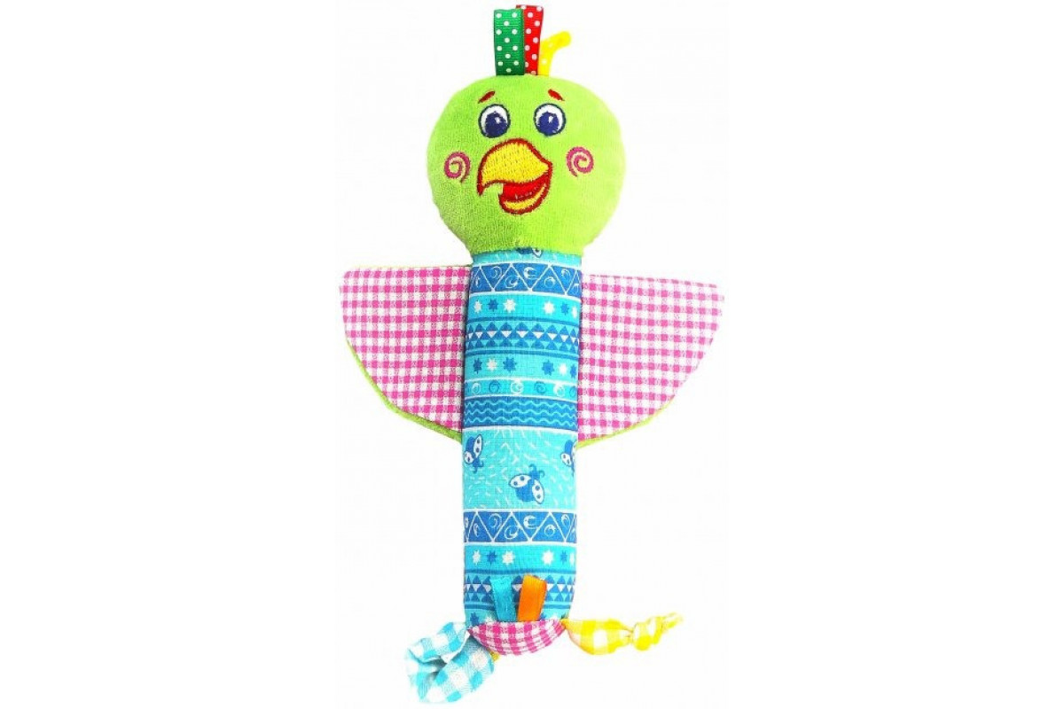 Погремушка Macik "Зоо Попугай Шалун" МС 010202-02