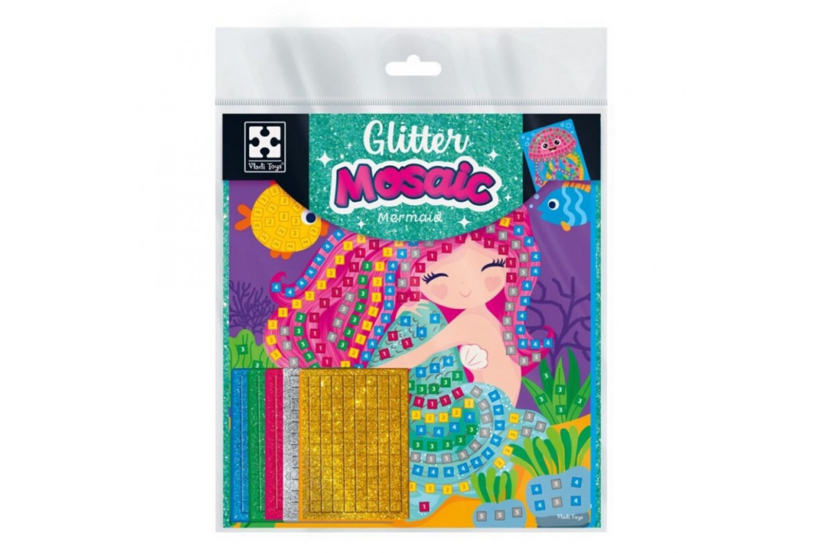 Набор для творчества со сверкающей мозаикой "Русалочка и Медуза" VT4511-13