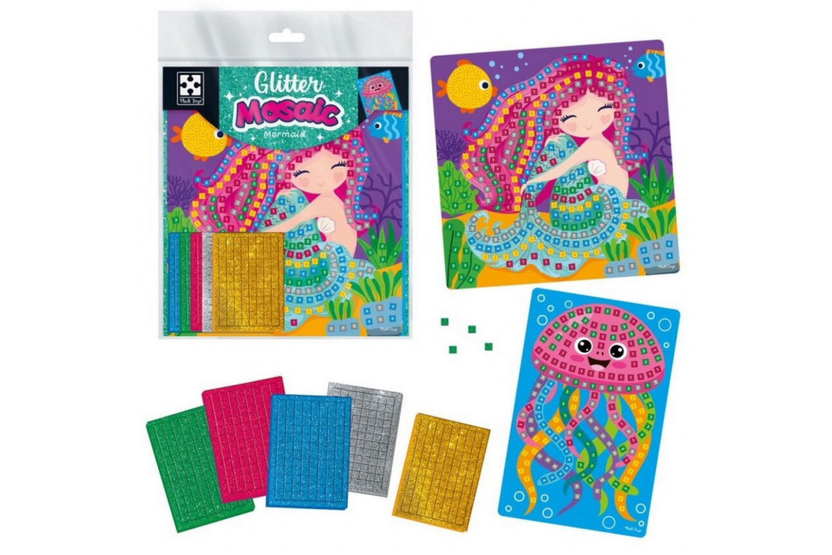 Набор для творчества со сверкающей мозаикой "Русалочка и Медуза" VT4511-13