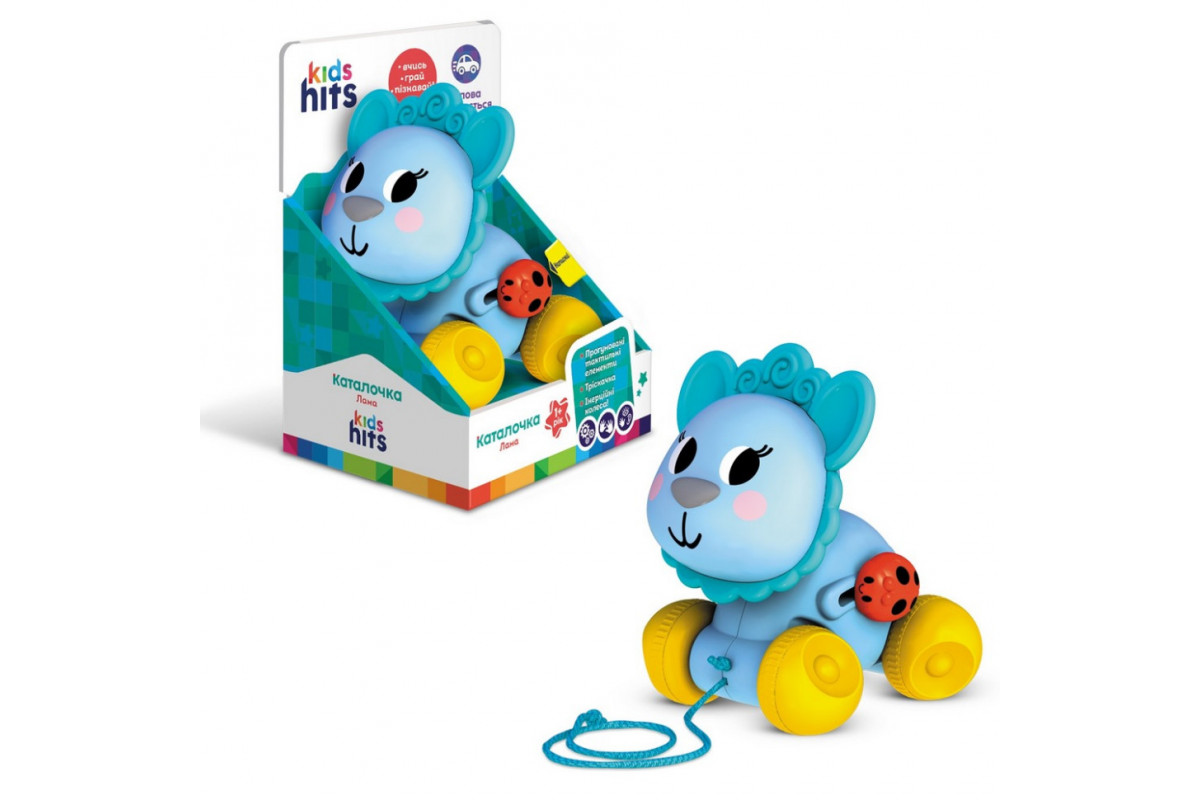 Игрушка-Каталочка "Лама" KH22/001 инерционные колеса