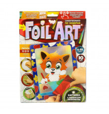 Набір креативної творчості "Аплікація" FAR-01-01…10 кольорова фольга Лисичка