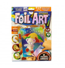 Набір креативної творчості "Аплікація" FAR-01-01…10 кольорова фольга Ведмедик