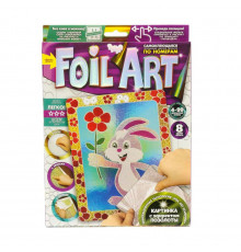 Набір креативної творчості "Аплікація" FAR-01-01…10 кольорова фольга Зайчик