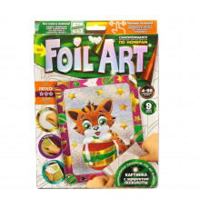 Набір креативної творчості "Аплікація" FAR-01-01…10 кольорова фольга Тигреня