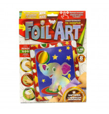 Набір креативної творчості "Аплікація" FAR-01-01…10 кольорова фольга Слон