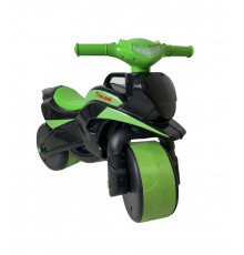 Мотобайк беговел музыкальный Doloni Toys 0139/59 Черно-Зелёный