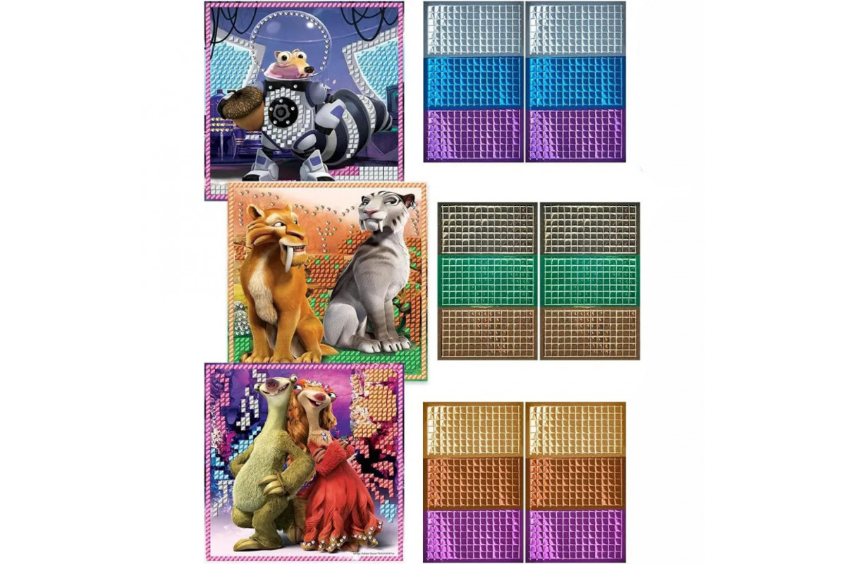 Дитяча мозаїка "Льодовиковий період" 3 в 1 KP-002