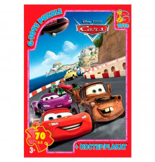 Пазлы детские "Тачки" Z10218, 70 элементов