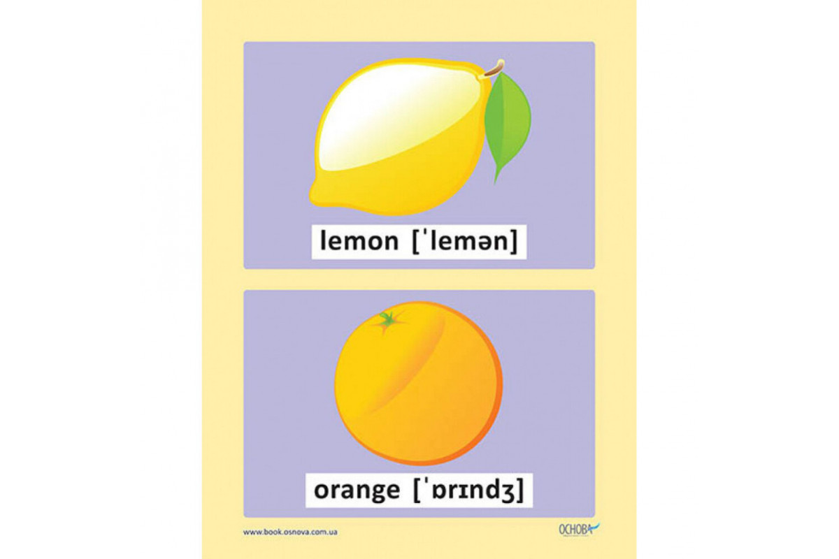 Демонстрационные флэш-карочки Английский язык ЗПП051 двусторонние