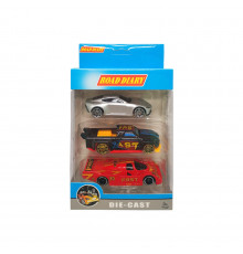 Набор машин металлических в коробке 3 шт 699-03S-1-4 699-03S-4