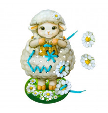 Деревянная шнуровка "Овечка" Ubumblebees (ПСД131) PSD131