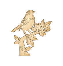 Фигурка для раскрашивания и декорирования "Птичка на ветке" 250