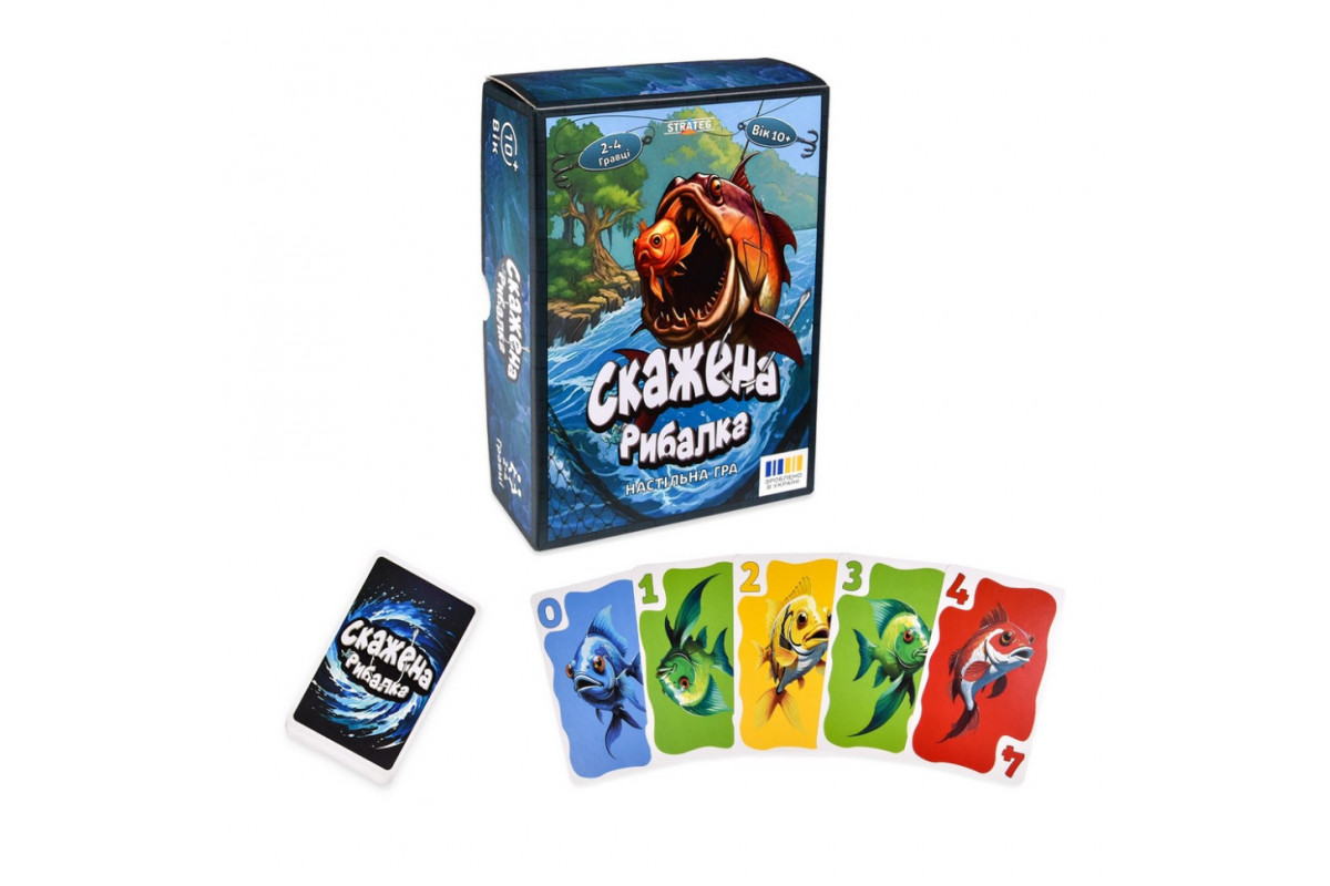 Карточная игра "Безумная рыбалка" 30845, 100 карточек