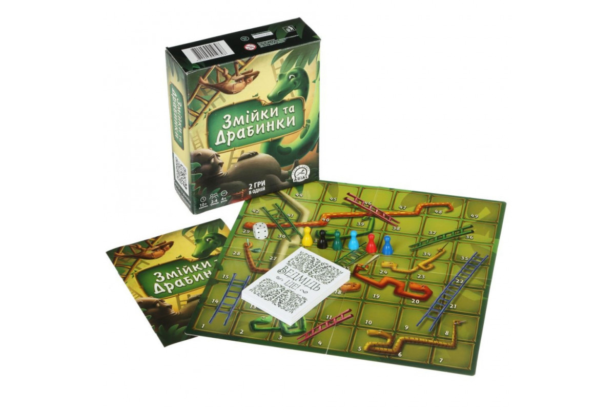 Настольная игра Змейки и лестницы Arial 910398 на укр. языке