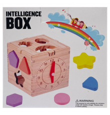 Детская деревянная игрушка "Куб-сортер" C15046 часики