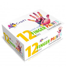 Набор пальчиковых красок 5025-AC 12 цветов по 20 мл