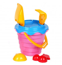 Іграшка "Набір пісочний А" ТехноК 0489TXK 2 пасочки Рожевий