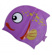 Шапочка для плавания детская Fish NE-SW-390-V, фиолетовая
