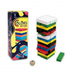 Настольная игра "Colors Jenga" 30717, 48 брусков, на украинском языке