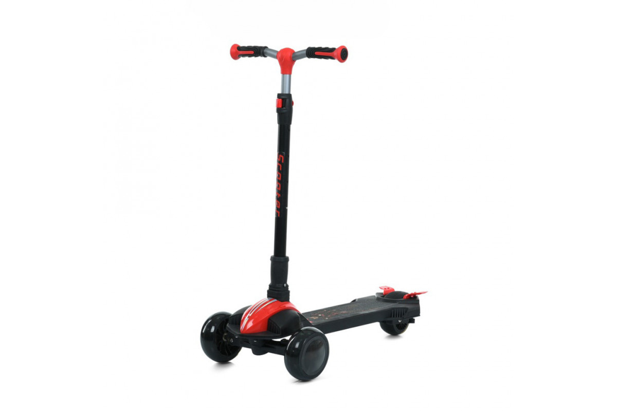 Самокат детский трехколесный JR3-132-R, колеса со светом