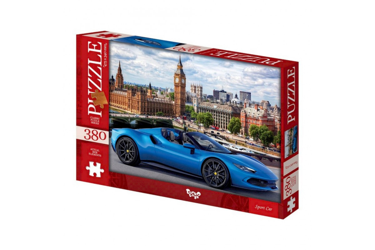 Пазлы классические "Синяя машина" C380-06-09, 380 элементов