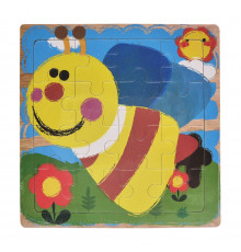 Дерев'яний пазл-вкладиш Бджілка 73260-14, 16 деталей