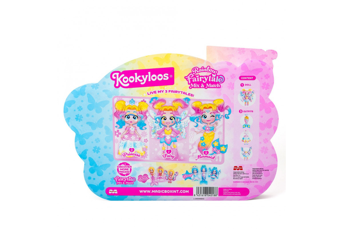 Игровой набор с куклой "Рейнбоу" KOOKYLOOS PKLSP106IN210 серии "Fairytale"