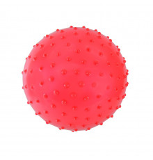 Детский Мячик с шипами MB0111 резиновый 16 см, 48 грамм Красный