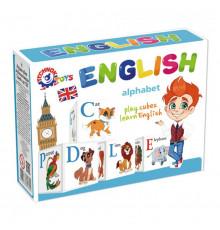 Детский развивающий набор кубиков "Английская азбука" 1325TXK 12 кубиков