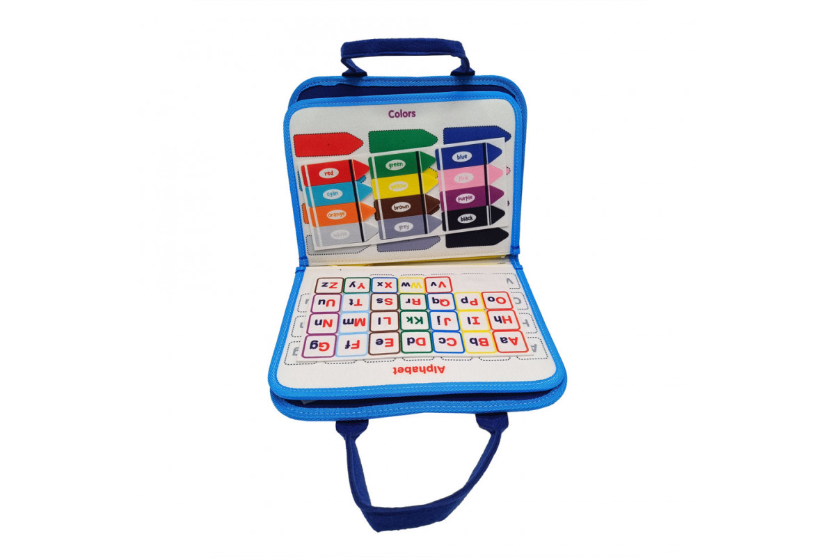 Дитяча розвивальна сумочка-логіка XX45285-3 тактильні, розвивальні вправи, з фетру