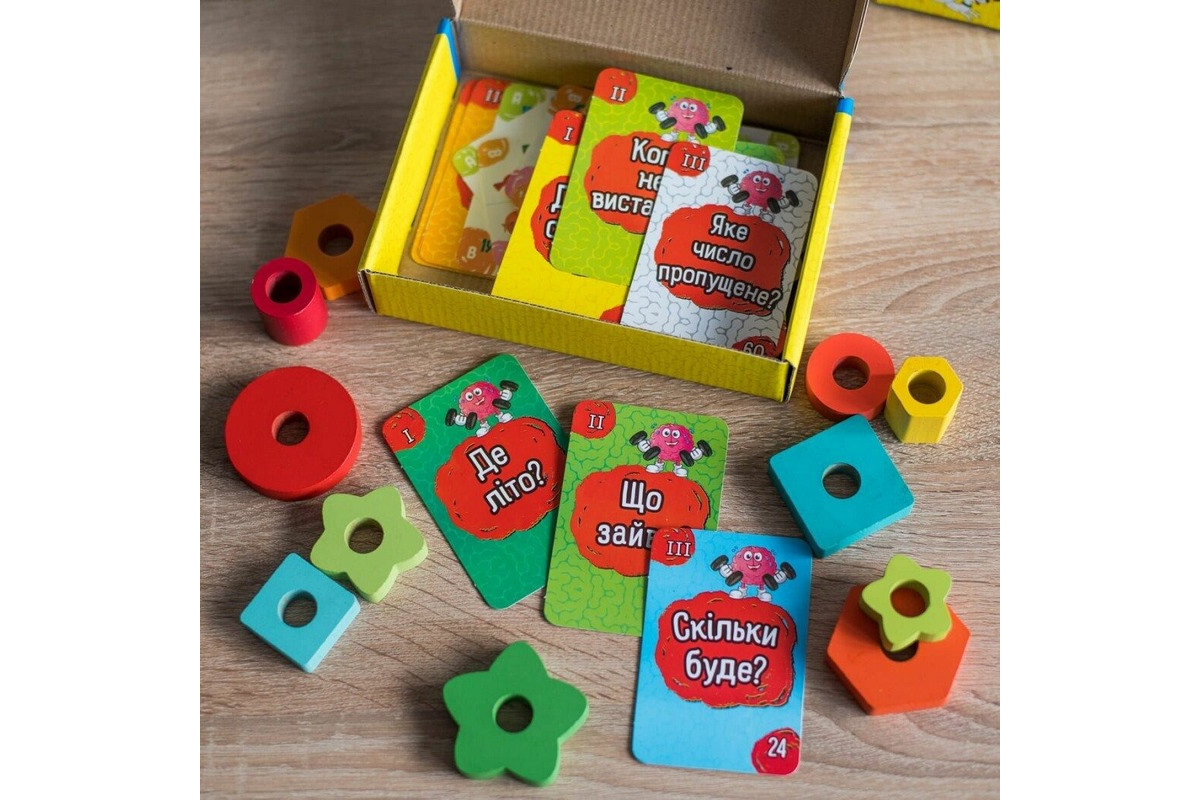 Карткова гра "Прокачай свої мізки" 10100642, 72 картки