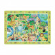 Пазл обучающий DoDo "Зоопарк" 300259, 80 деталей