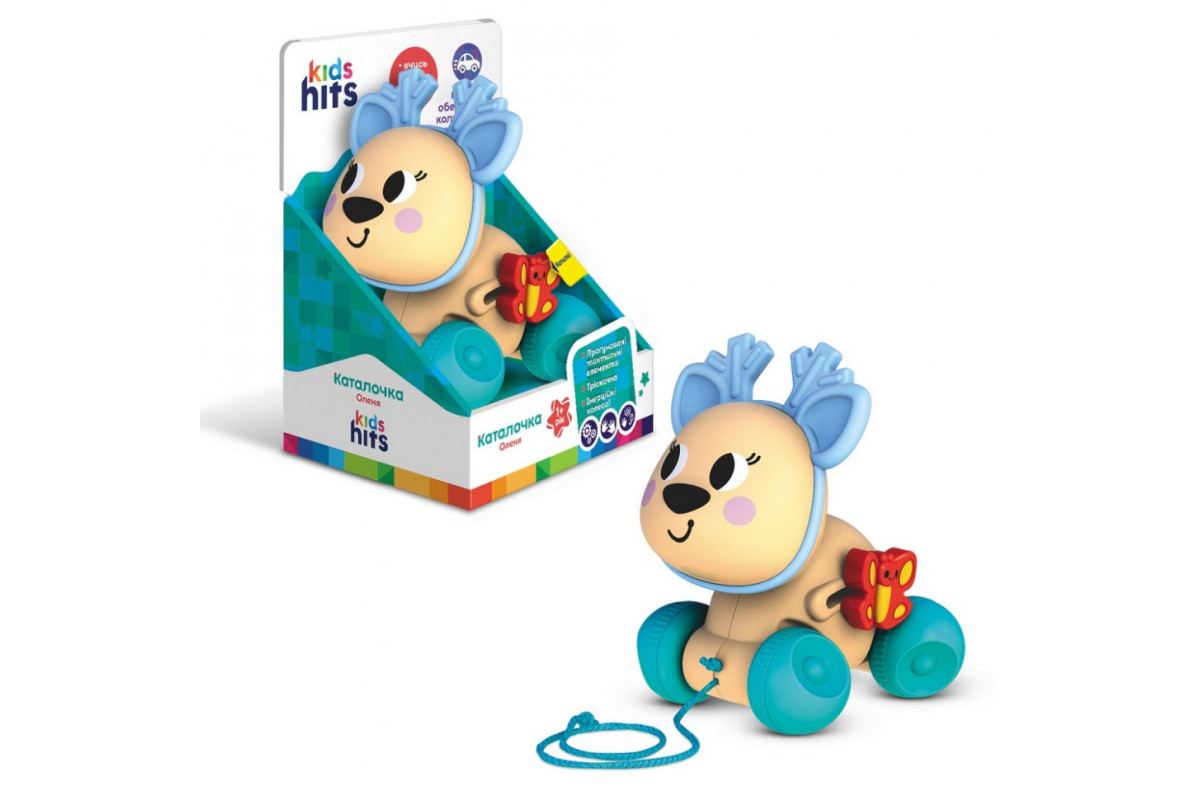 Іграшка-Каталочка "Олень" KH22/003 інерційні колеса