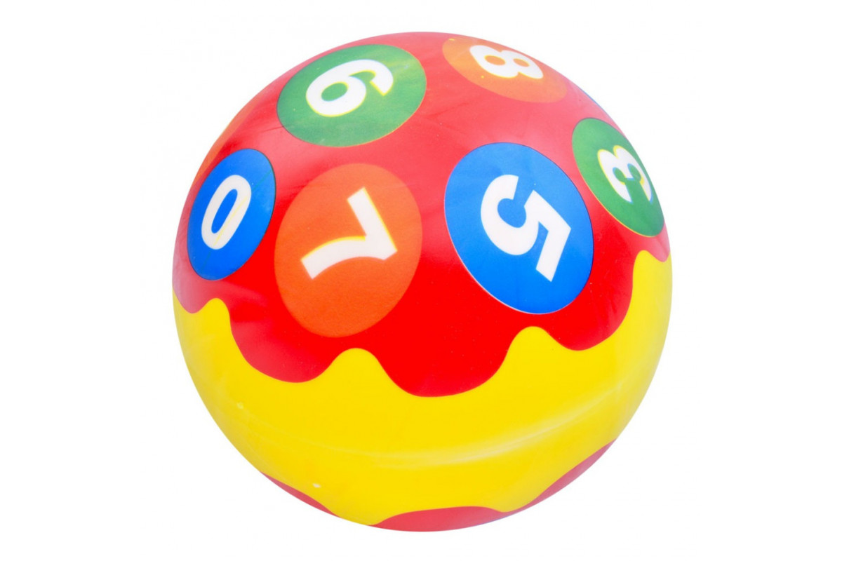 Дитячий м'яч "Цифри" MS 3733(Red) 9 дюймів