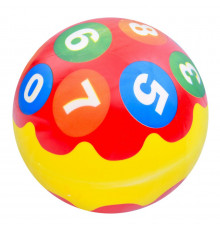 Детский мяч "Цифры" MS 3733(Red) 9 дюймов