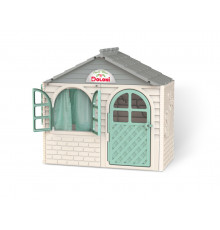 Игровой Домик со шторками Doloni Toys 02550/15 Бело-Бирюзовый