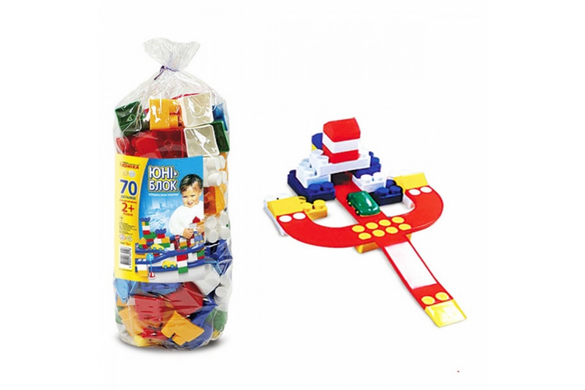 Детский конструктор „Юни-блок”-70 70118 из 70 больших деталей