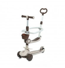 Самокат детский трехколесный 5 в 1 JR3-133-BRN, колеса со светом