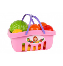 Игровой набор продуктов 5354TXK в корзинке Розовый