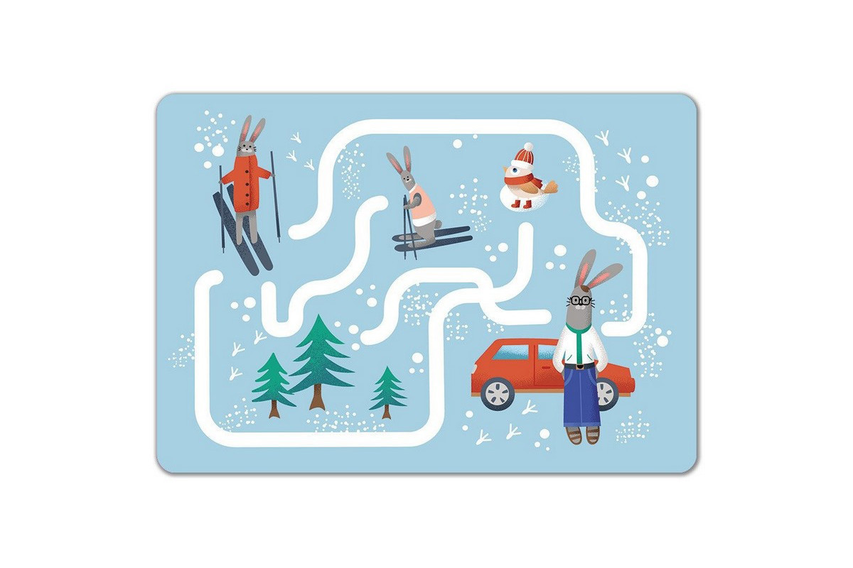 Детские развивающие карточки "Пиши-стирай Лабиринты" 1781001