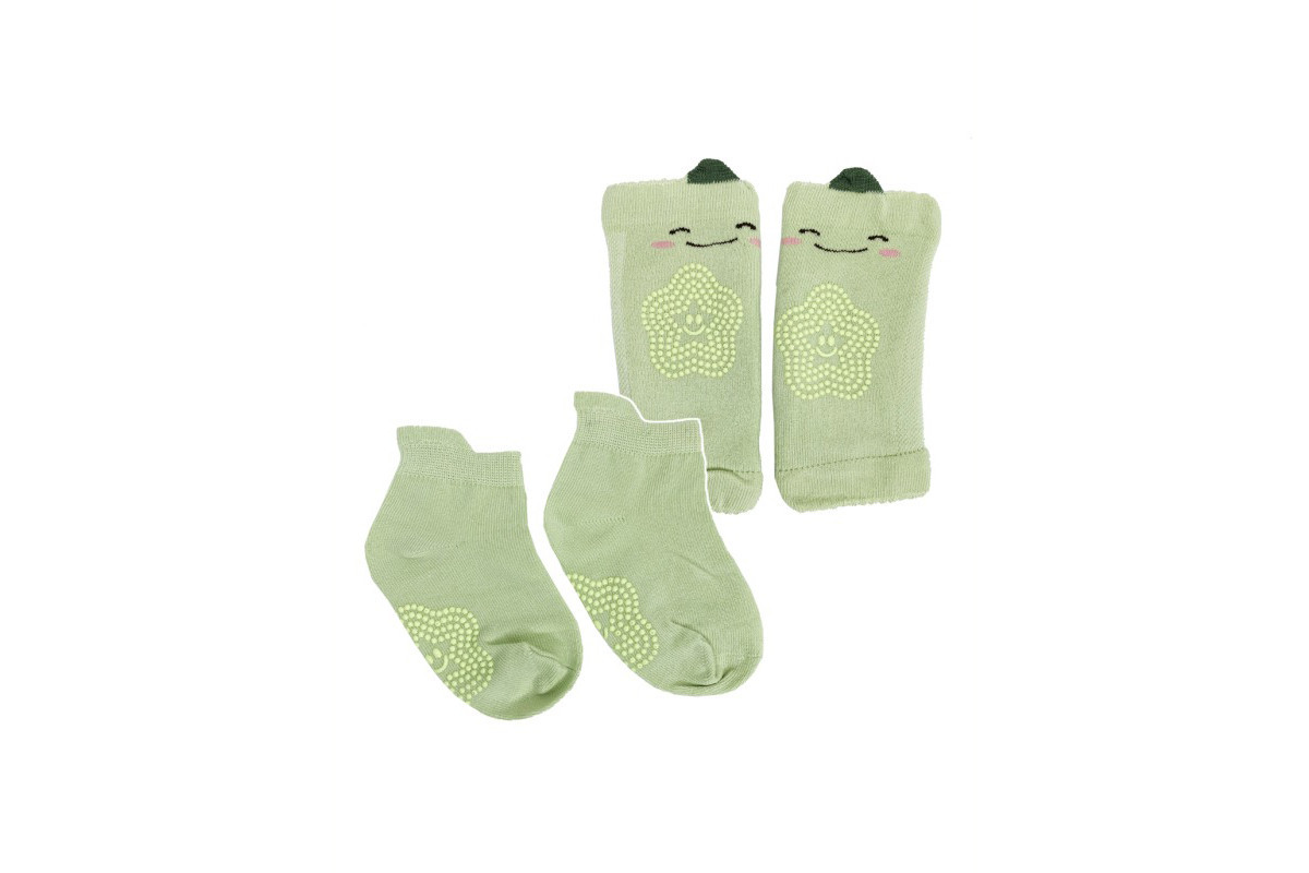 Детский набор наколенники и носки "Огурец" MGZ-0649(Green)