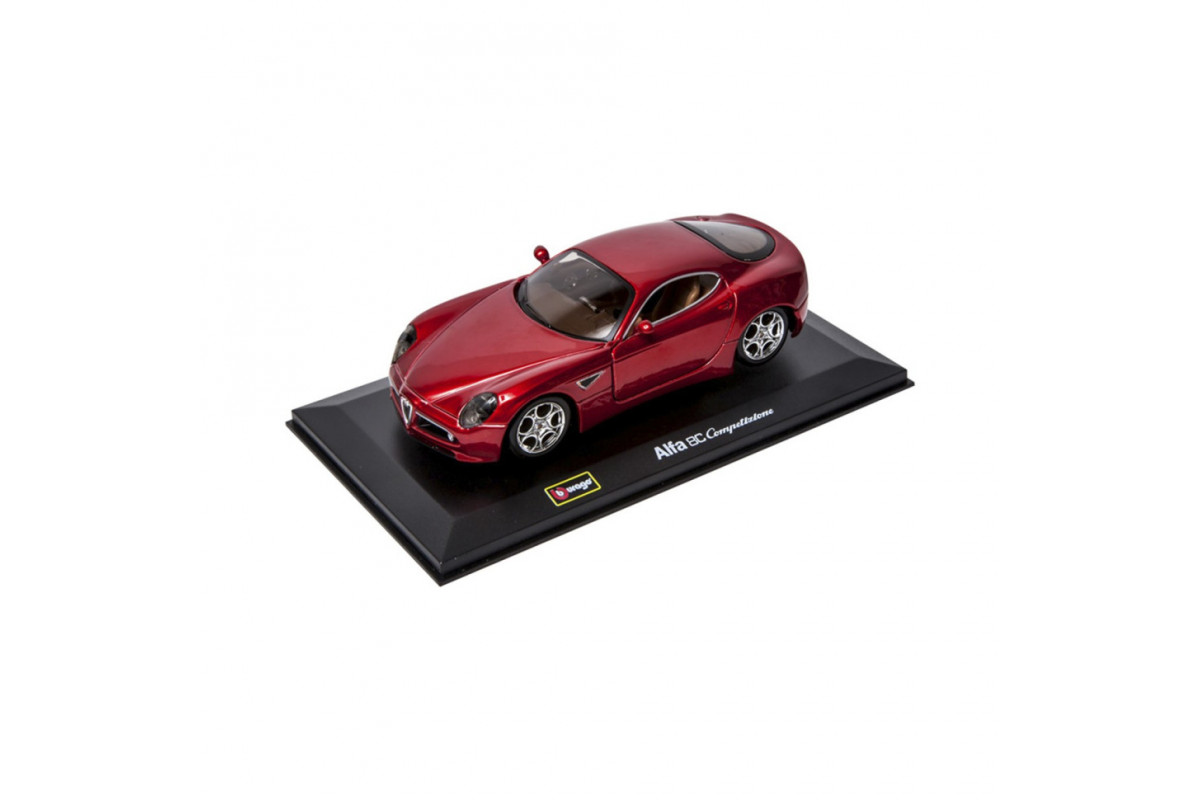 Детская автомодель ALFA 8C COMPETIZIONE Bburago 18-43004 красный металлик, 1:32