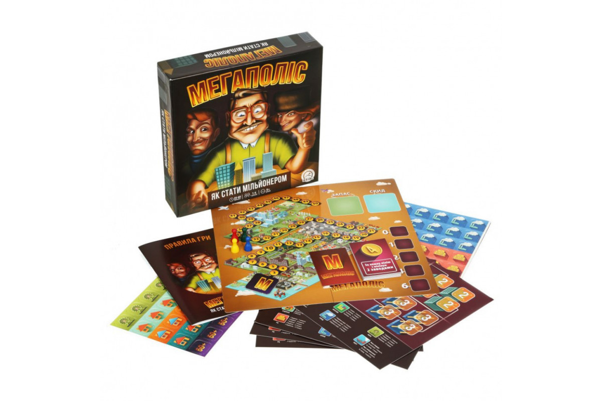 Настольная игра Мегаполис "Как стать миллионером" Arial 910039 на укр. языке