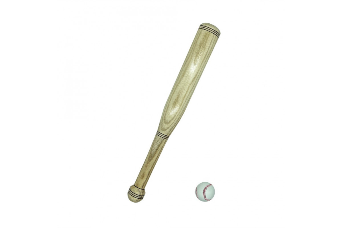 Біта дерев'яна для бейсболу Legioners Baseball NE-BB-50, 50 см