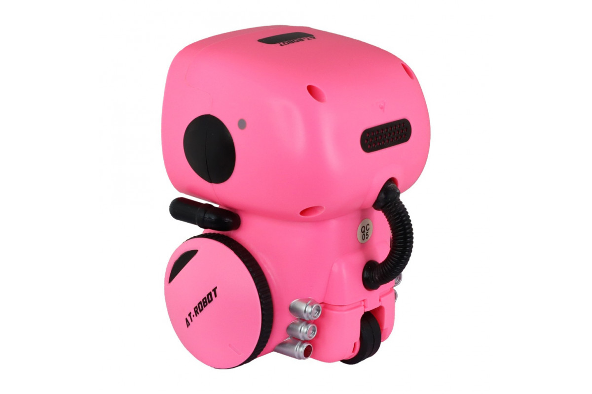 Детская игрушка "Интерактивный робот" AT001-04-UKR розовый, с голосовым управлением