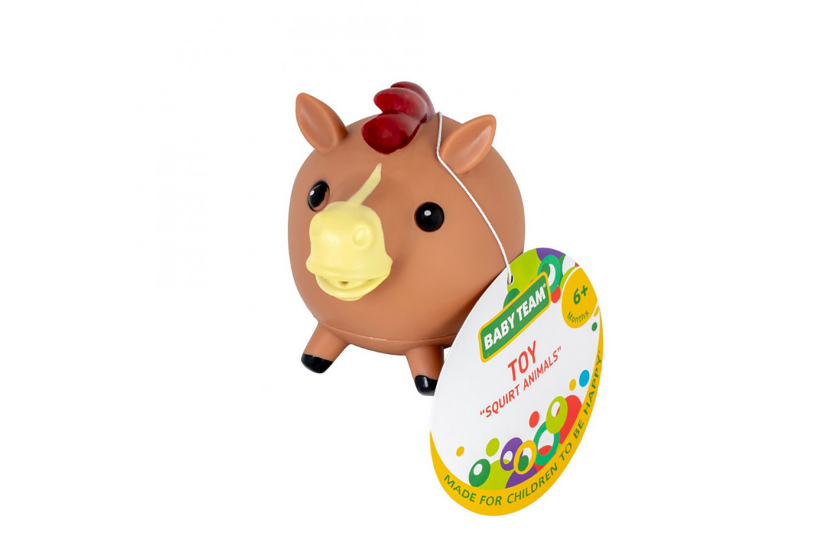 Дитяча іграшка для купання "Бризкаючі тваринки Конячка" 8750_конячка