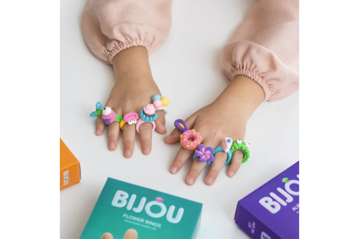 Набір пластиліну, що самозатвердівається ЛИПАКА 31001-UA01 Біжутерія: Квіткові Кільця