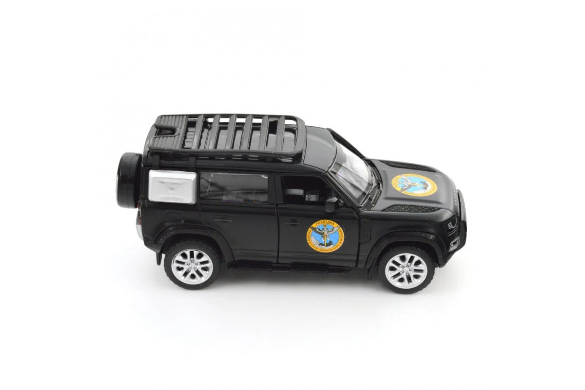 Автомодель серии "Шевроны Героев" Land Rover Defender 110 "ГУР МО" TechnoDrive 250364M