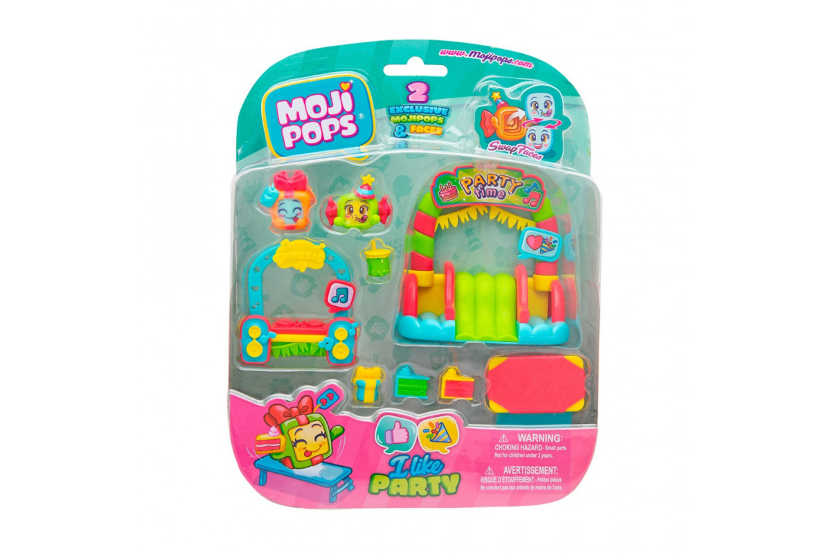 Дитячий ігровий набір "Вечірка" Moji Pops PMPSB216IN40 в асортименті, аксесуари та 2 фігурки